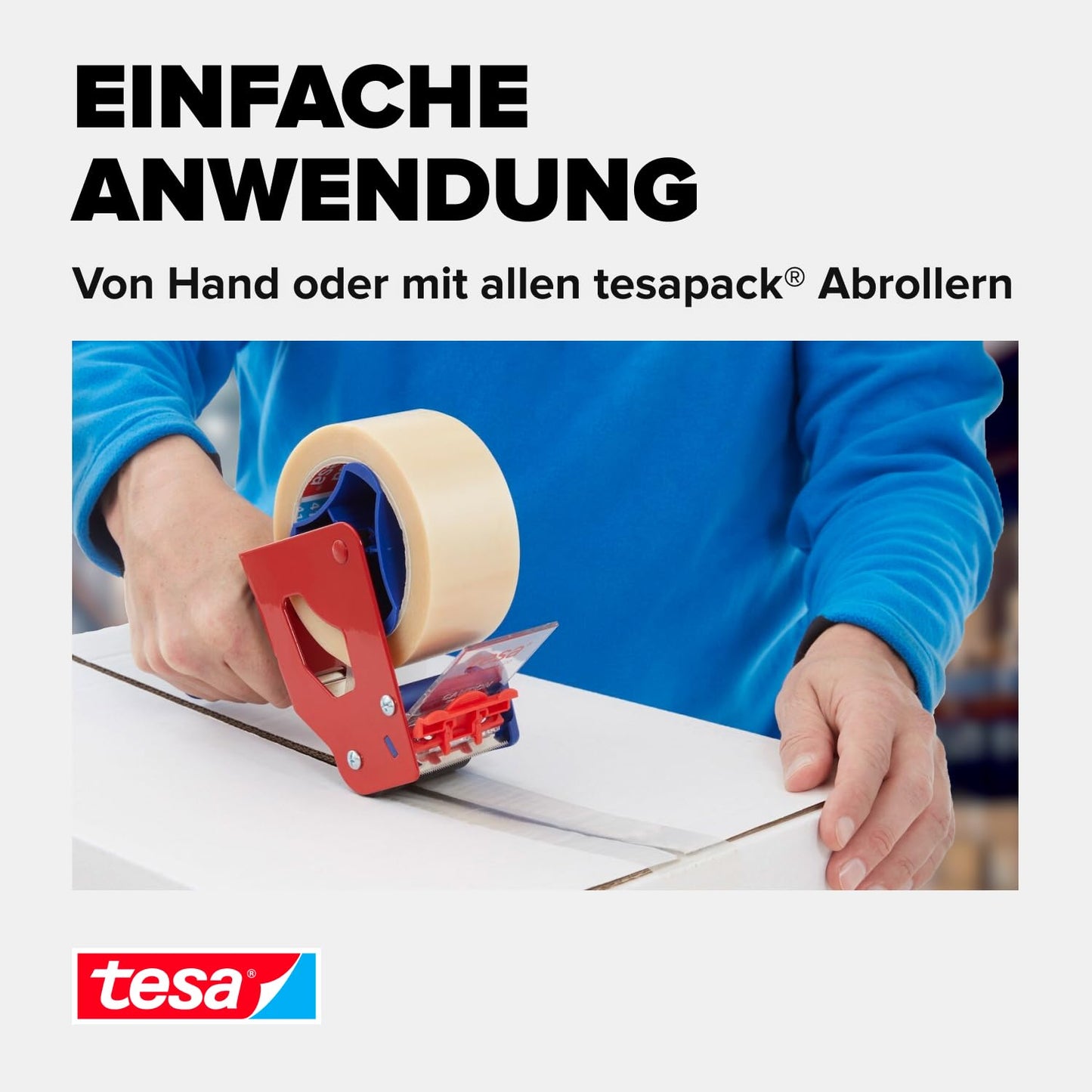 Paketklebeband 6er Pack – geräuscharm, transparent, je Rolle 66 m