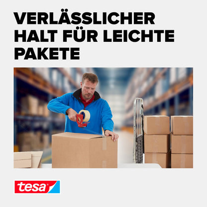 Paketklebeband 6er Pack – geräuscharm, transparent, je Rolle 66 m